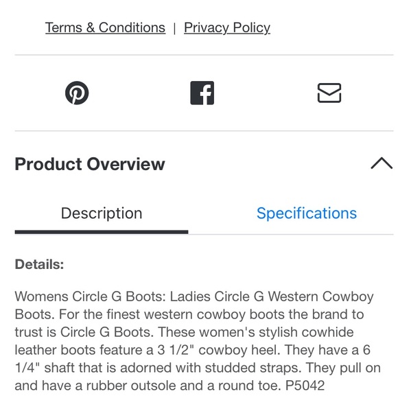 COPY - Circle G Studded Boots - Picture 2 of 9